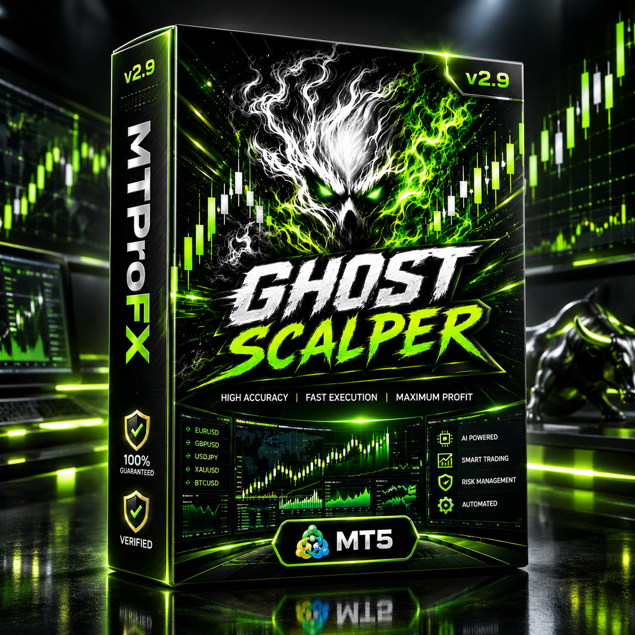 Ghost Scalper EA v2.9 MT5 – Smart XAUUSD Gold Scalping Expert Advisor Pro