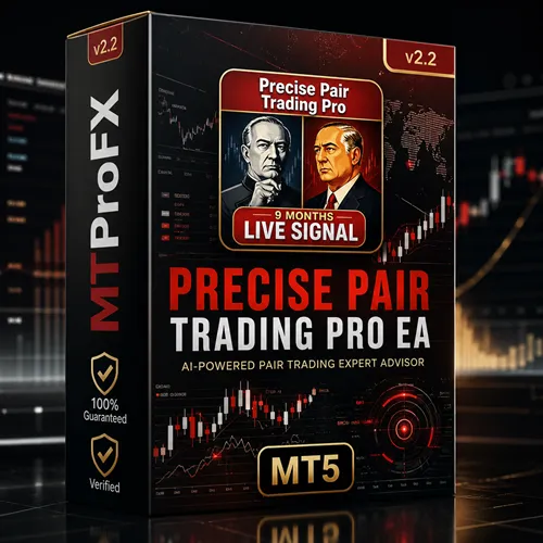 Precise Pair Trading Pro EA MT5 v2.2 – Pair Trading & Hedging Expert Advisor | Myfxbook Verified