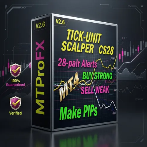TickUnit Scalper Currency Strength28 PRO Indicator MT4 V2.6